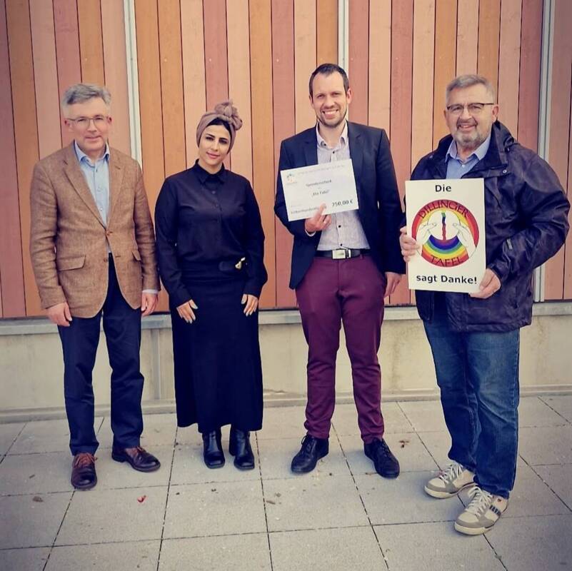 Mit Herz für die Gemeinschaft: Integrationsbeirat spendet 750 Euro an die Caritas Dillingen