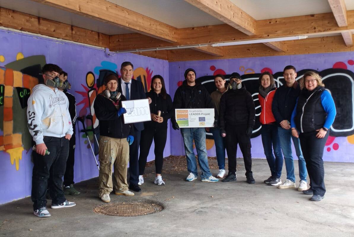 Graffiti-Projekt Landratsamt Dillingen 