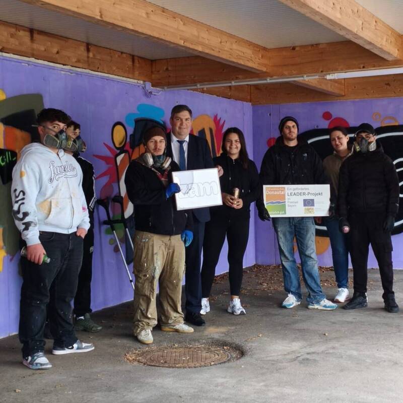 Graffiti-Projekt Landratsamt Dillingen 