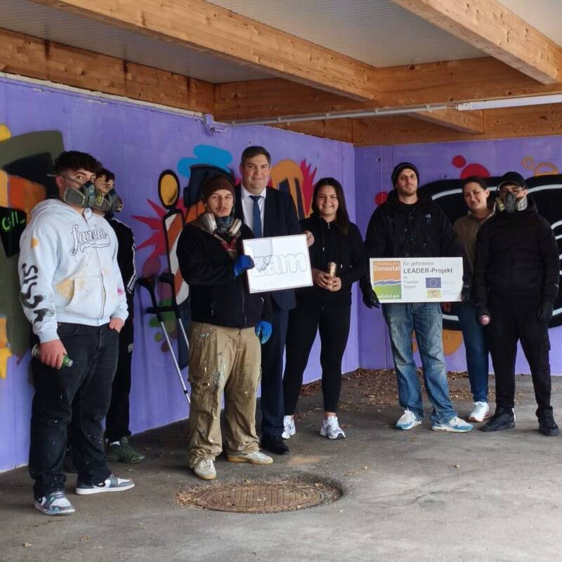 Graffiti-Projekt Landratsamt Dillingen 
