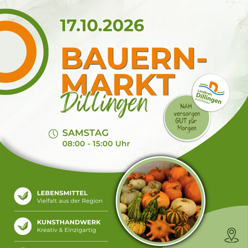 23. Bauernmarkt 2026 in Dillingen 